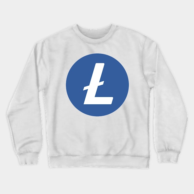 Litecoin LTC (Cryptocurrency) Crewneck Sweatshirt by Ziggy's